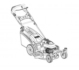 Газонокосилка бензиновая holzfforma lc251hvr