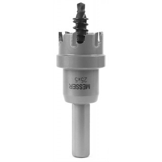 Твердосплавная коронка MESSER 25x5 мм (с центр. сверлом и пружиной)
