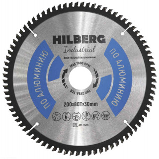Диск пильный Hilberg Industrial Алюминий 200*30*80Т HA200