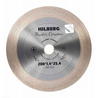 Диск алмазный отрезной 200*25,4 Hilberg Master Сeramic HM505