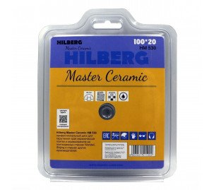 Диск алмазный для скругления края плитки 100*20 Hilberg Master Сeramic HM530 Диск алмазный для скругления края плитки 100*20 Hilberg Master Сeramic HM530