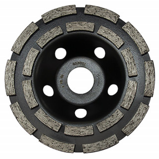 Чашка шлифовальная алмазная двухрядная UZ-212 125 мм Robust