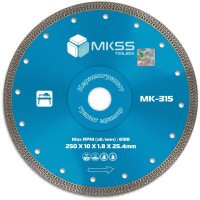 MK-315 Диск алмазный по керамограниту X-type 250х1,8х10х25,4мм MKSS