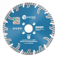 MK-725 Диск алмазный по бетону турбо-сегмент DEEP 150х2,6х8/27х22,23 MKSS