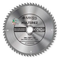 MU2160 Диск пильный универсальный 216х60Тх1,5/2,4х30мм Multirez MKSS