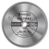 MU2551 Диск пильный универсальный 255х100Тх1,8/2,6х30мм Multirez MKSS MU2551 Диск пильный универсальный 255х100Тх1,8/2,6х30мм Multirez MKSS