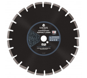 SS0106 Диск алмазный по асфальту Asphalt Laser 350х10х3.2x25,4мм MKSS