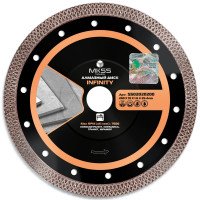 SS0202 Диск алмазный по керамограниту Infinity 200х1,6х10x25,4мм MKSS
