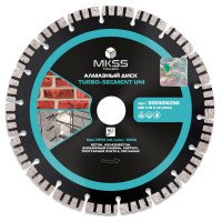 SS0301 Диск алмазный по арм. бетону Turbo-Segment UNI 230х10х22,23мм MKSS