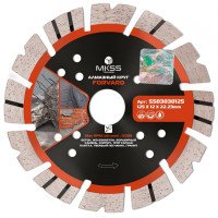 SS0303 Диск алмазный по арм. бетону Forvard 125х12х22,23мм MKSS SS0303 Диск алмазный по арм. бетону Forvard 125х12х22,23мм MKSS