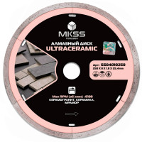 SS0401 Диск алмазный по керамограниту UltraCeramic 250х1,8х8x25,4мм MKSS SS0401 Диск алмазный по керамограниту UltraCeramic 250х1,8х8x25,4мм MKSS