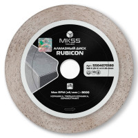 SS0407 Диск алмазный по керамограниту Rubicon 180х1,4х25x25,4мм MKSS