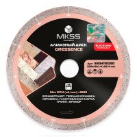 SS0411 Диск алмазный по керамограниту Gressence 230х10x1,4x25,4мм MKSS