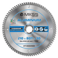 SS3321 Диск пильный по алюминию 210х80Тх1,6/2,4х30мм Aluminium MKSS