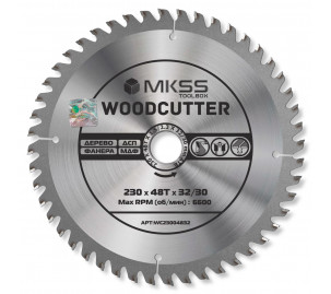 WC2300 Диск пильный по дереву 230х48Тх32/30 мм Woodcutter MKSS