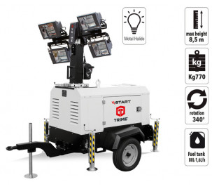 Мобильная мачта освещения TRIME X-START 4X1000W MH (9м) металлогалоген