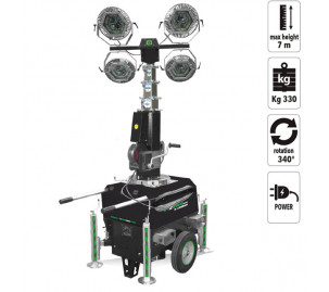 TRIME X-CHAIN 4X150W LED ATEX 7M взрывобезопасная электрическая осветительная мачта